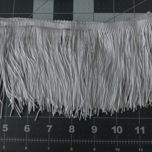 4" White Fringe