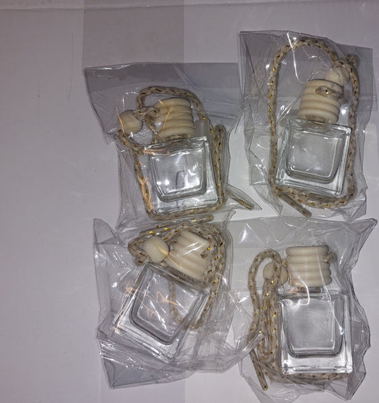 Car Air Fresheners Diffuser with Wooden Cap Empty Aromatherapy Diffuser