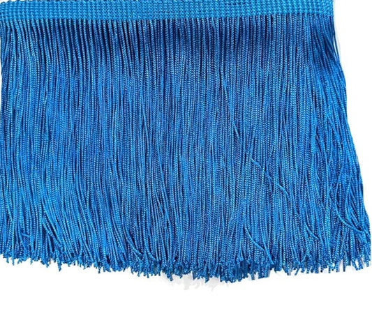 4" Lake Blue Fringe