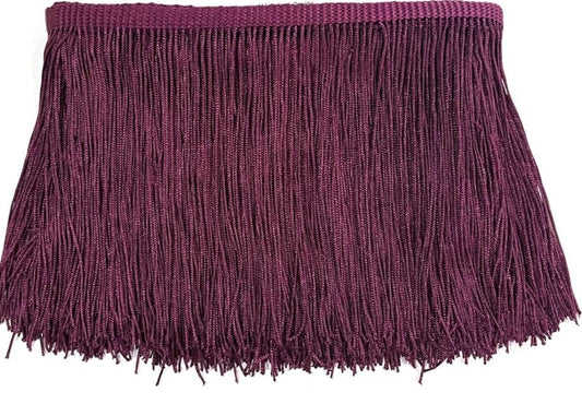4" Burgundy Fringe